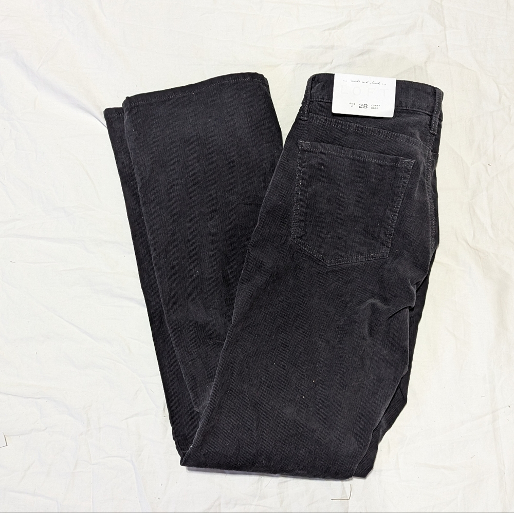 Black Corduroy Pants. Loft Size 28